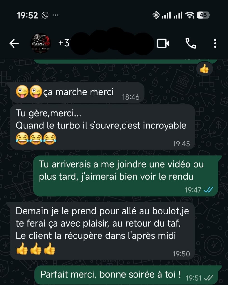 Captura de opinión de cliente en WhatsApp