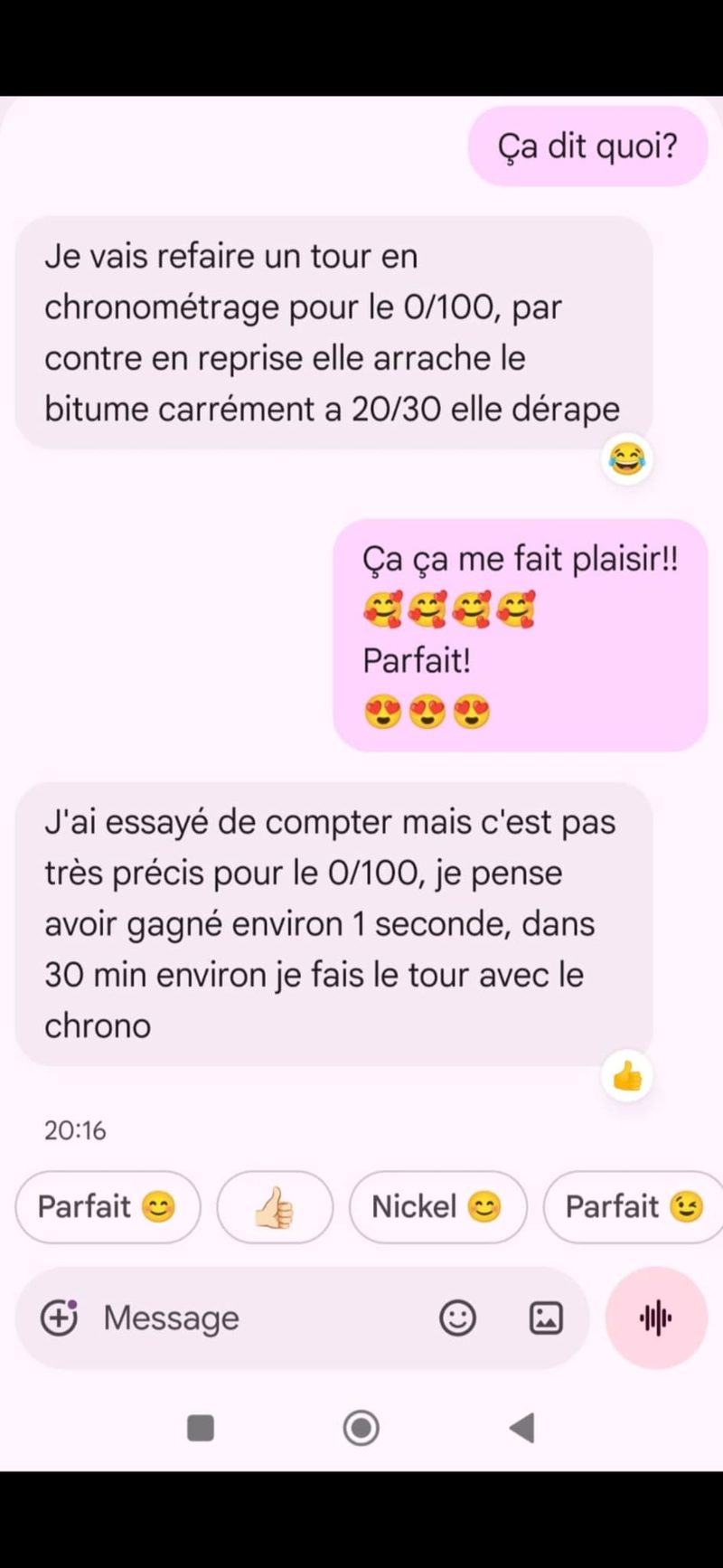 Capture avis client WhatsApp